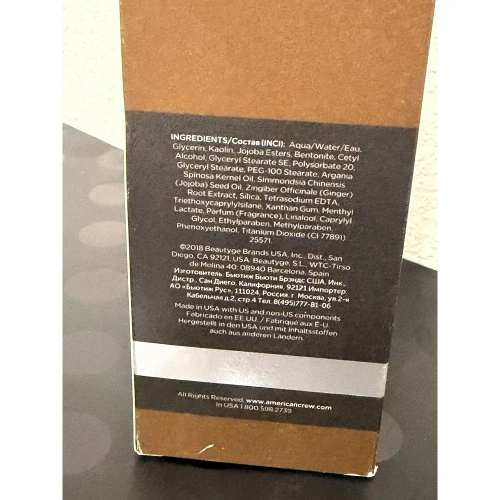 American Crew Acumen Men's Clay Exfoliating Cleanser‎ 5.1 oz